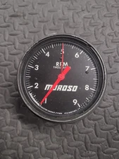 VINTAGE JONES MOROSO CABLE DRIVE 9K TACHOMETER TELLTALE DL-429 GM FORD MOPAR