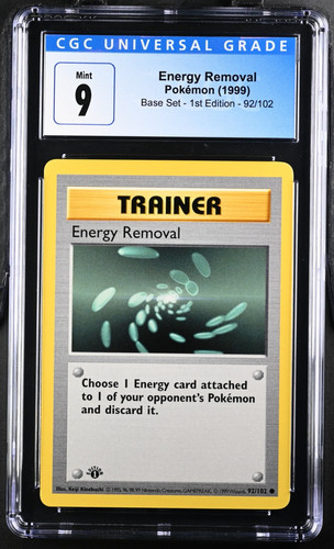 Energy Removal (1st Edition) graded CGC 9 for sale on eBay
