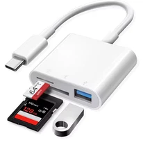 4 in 1 USB C Camera Memory Card Reader Type C Micro SD TF Card Reader Adapter