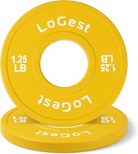 Logest Pair Olympic Plates - Barbell Weights Set of 2 Weight Plates for Olympic