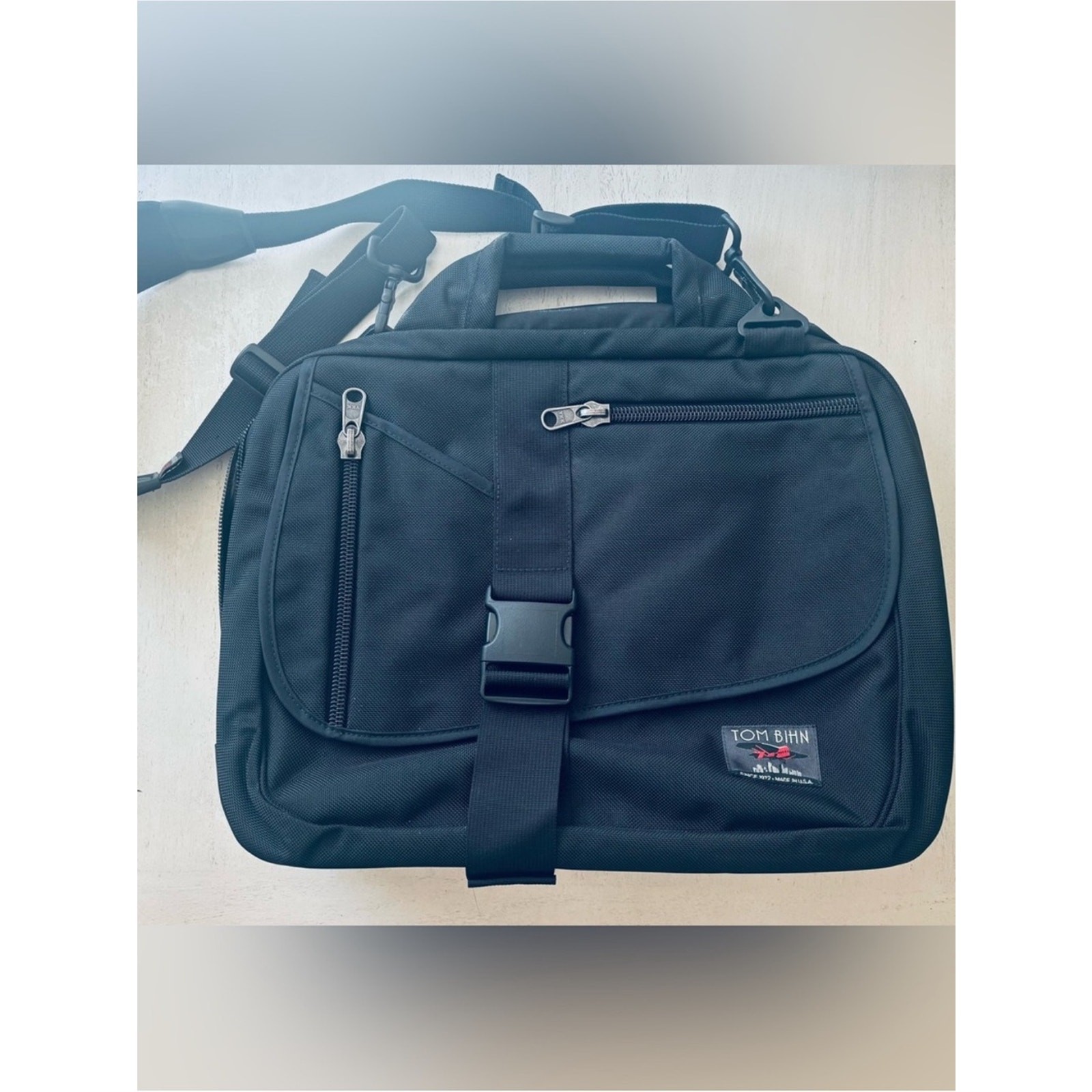 Tom Binh Black Laptop Bag