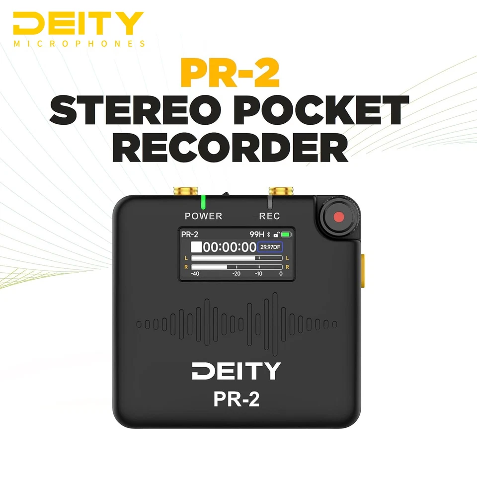 Deity PR-2 PR2 Pocket Audio Recorder with 32-Bit Float Recording Mic APP Control - Image 2 of 4