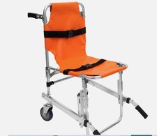 Sedia Scala per Evacuazione Medica Emergenza 2 Ruote Sollevamento Spedizione Rapida Arancione US