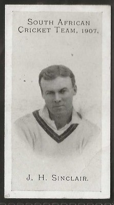 TADDY - SOUTH AFRICAN CRICKET TEAM 1907 - #09 - J.H. SINCLAIR