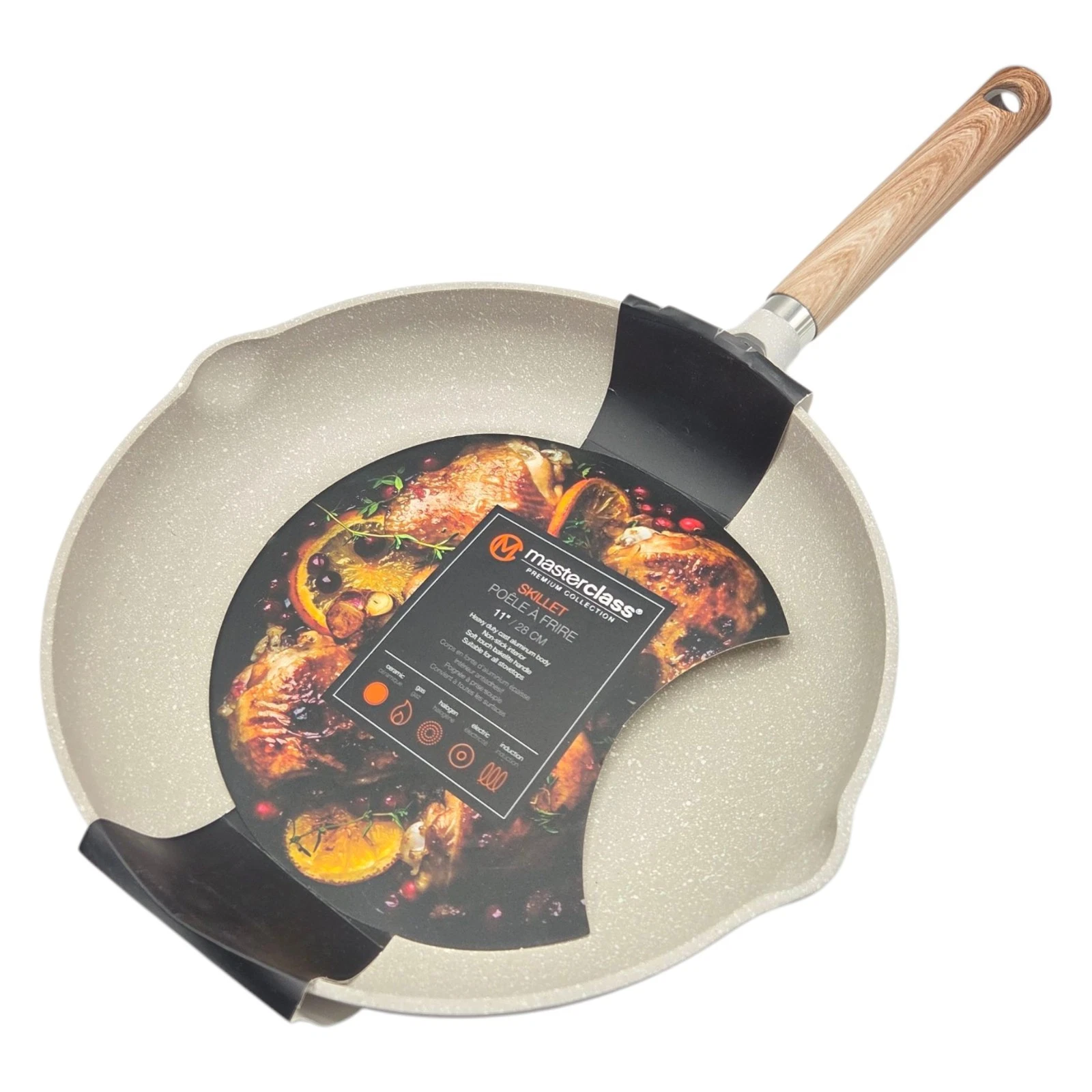 Masterclass Premium Cookware 11in Frying Pan Skillet Greige Speckled Induction
Opens in a new window