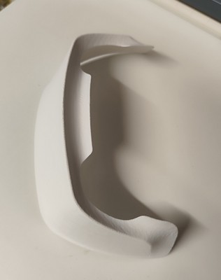 Spoiler posteriore Casco Helmet kart Arai Bell Stilo Bianco