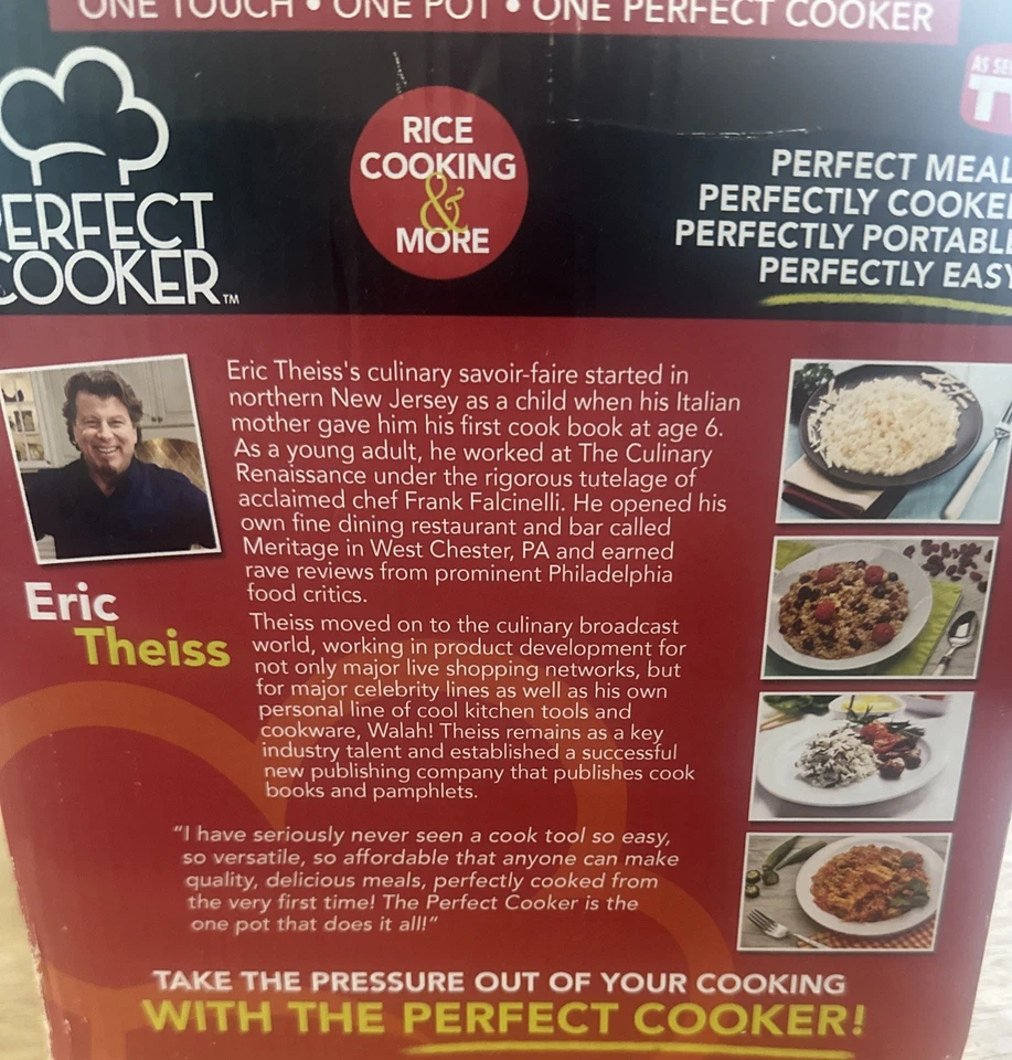 PERFECT COOKER Fusion Life Brands 3 Cup Touch Rice & More - Brand New - Image 2 of 3