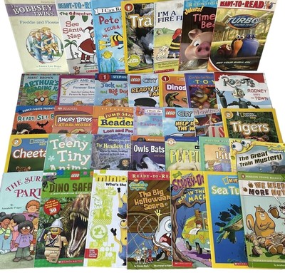 10 Beginning Early Reader Books Pre & Level 1 Step Into Reading K 1st Random Lot