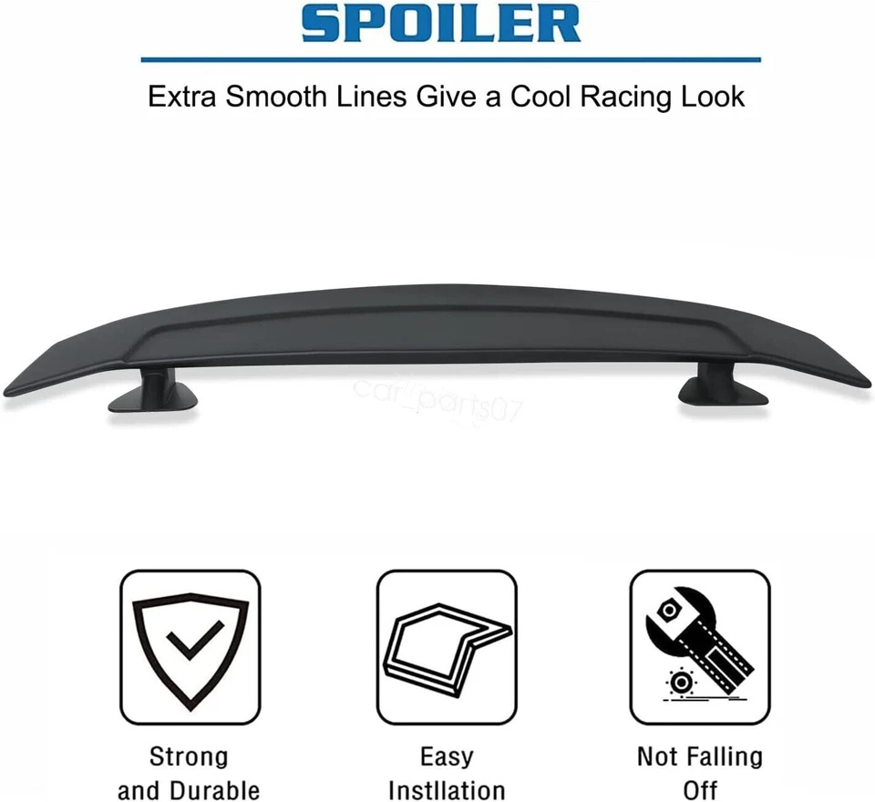 46" Rear Trunk Spoiler Lip Wing Racing Glossy Black For Nissan 200SX 240SX 300ZX Foto 4 de 4