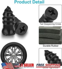 100PCS Rubber Tire Nail Repair Kit Screw In Tire Plugs for Car Truck SUV Van