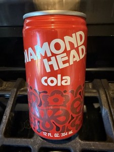 DIAMOND 💎 HEAD COLA   soda 🥤can - HONOLULU, America 🇺🇸