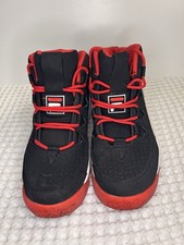 Fila Grant Hill 1 Black Red White Infant Todd...