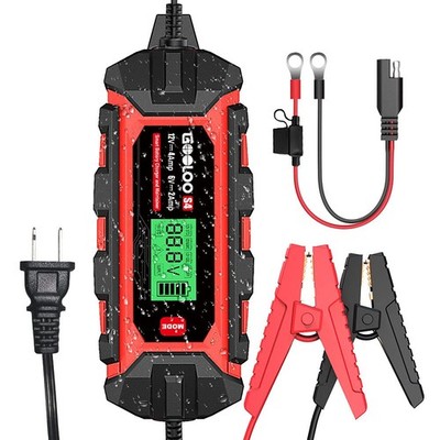 GOOLOO S4 4 Amp Car Battery Charger Automotive, 6V/2A 12V/4A Smart Trickle Ch...
