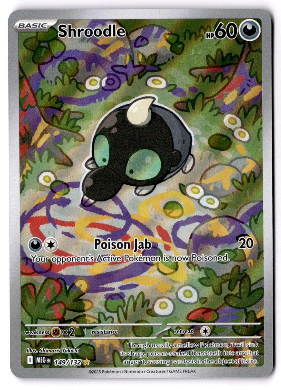 Shroodle  Illustration Rare ME01: Mega Evolution 149/132 NM