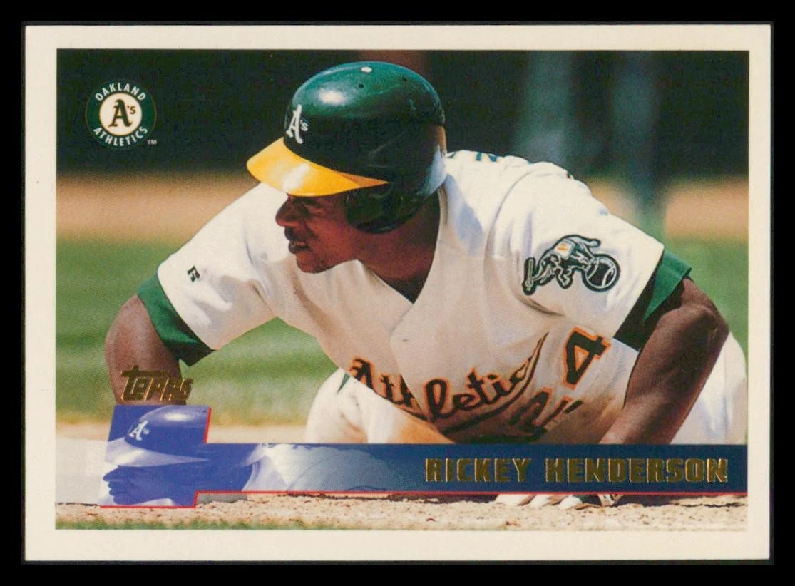 1996 Topps #397 Rickey Henderson Oakland Athletics BASEBALL Card