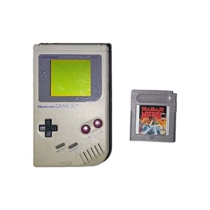 Nintendo Game Boy Original DMG-01 Gray Handheld Console With Game — TESTED