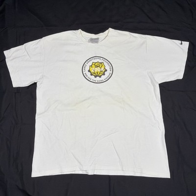 White Nike T-Shirt Lance Armstrong Foundation 2004 Ride For The Roses Size Large