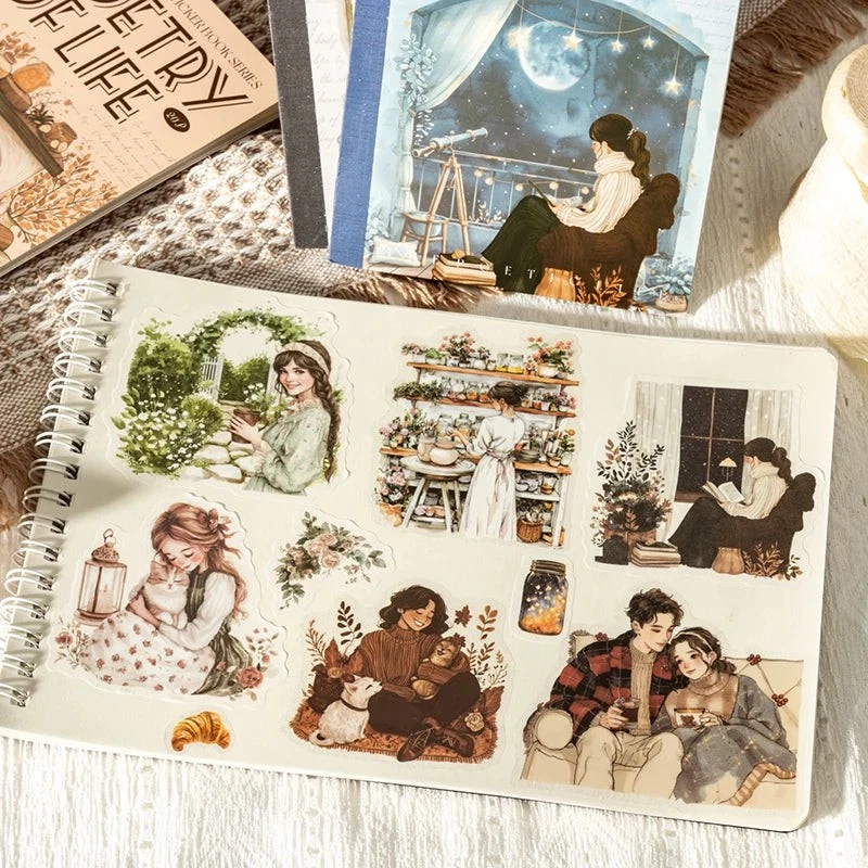 Pegatinas de vida para niñas - Paquete de 20 suministros de artesanía para diario de álbum de recortes Foto 2 de 4