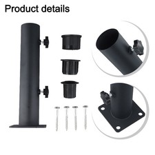 PVC Sleeve Compatible Parasol Base Offering Stability in Every Setting