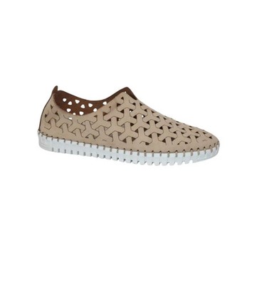 Eric Michael Inez Women's Sneaker, Beige Nubuck, Women Size 40 (9.5-10 US) NEW
