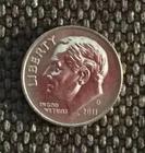 2011 D Dime Roosevelt, very nice, actual coin in picture, free shipping.