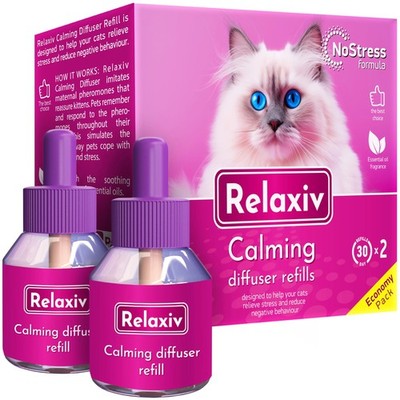 Calming Cat Diffuser Refill & Anti Anxiety Pet Products - Feline Calm Pheromo...