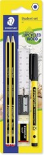 Staedtler Noris Student Set Pencils & Writing Ruler Sharpener Eraser Eco School