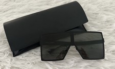 Saint Laurent SL 182 Betty rectangle frame Oversized sunglasses With Case