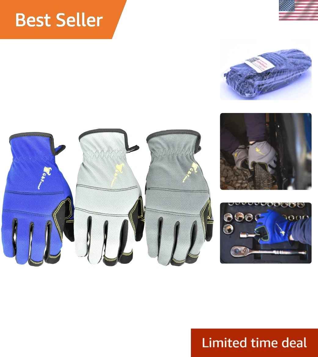 unisex adult All Purpose Utility Work Gloves High Performance Mechanics Glove...