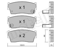 Metelli Bremsbelagsatz, Scheibenbremse 22-0116-0 FüR Suzuki