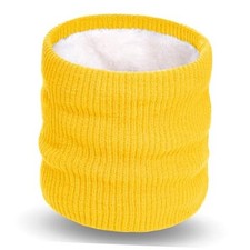 Winter Neck Warmer Fleece Neck Gaiter Face Scarf For Men and Milky Yellow