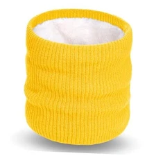 Winter Neck Warmer Fleece Neck Gaiter Face Scarf For Men and Milky Yellow