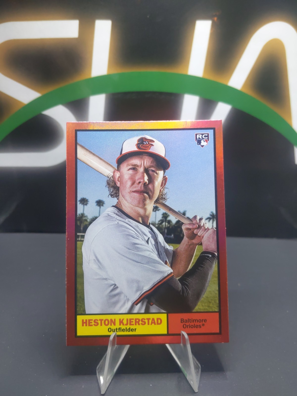2024 Archives 1961 Topps Red Hot Foilboard /50 Heston Kjerstad #11 RC