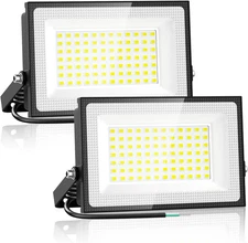 60W LED Flood Lights Outdoor,8400LM Super Bright Security Light,6500K Daylight W