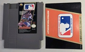 Major League Baseball MLB Nintendo NES Game Cartridge Manual And Sleeve
