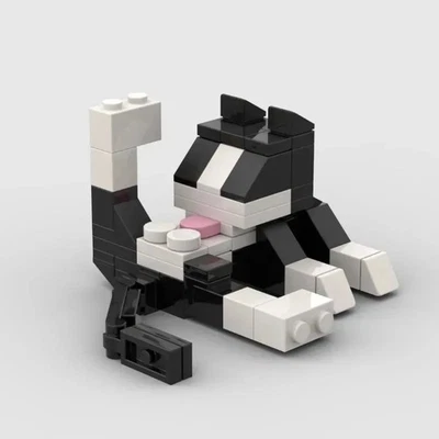 Animal Series 62Pcs MOC Bricks Cat Figires DIY Building Blocks Kids Ed - Image 1 of 4