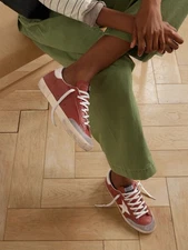 Golden Goose Superstar Penstar Sneaker Orange Leather/White/Ice Sz 40 New In Box