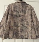 Chico's Women's Size 3 Beige Taupe Geometric Lined Collared Hook & Eye Jacket — photo 2