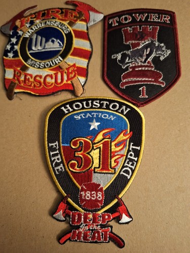 Fire & Rescue Patches  Lot Of 3