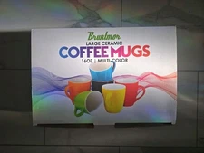 16 Oz Coffee Mug Set of 6, Large 16 Ounce Ceramic Mugcup Set Yellow 