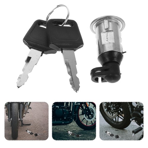 Seat Cushion Switch Lock Ignition Cylinder with Keys Brake Motorcycle Throttle - Foto 10 di 12