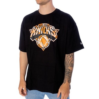 New Era NBA Infill Logo New York Knicks T-Shirt Herren Shirt schwarz 45450
