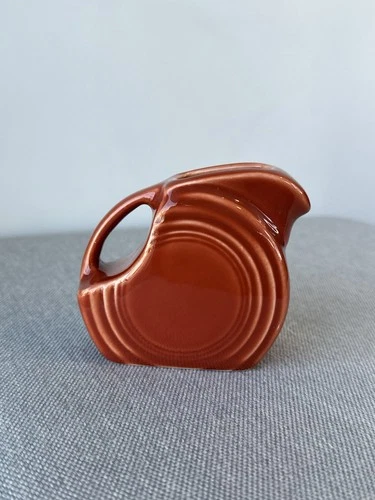 Fiestaware MINI DISK PITCHER Creamer Paprika Orange Retired FIESTA 5oz