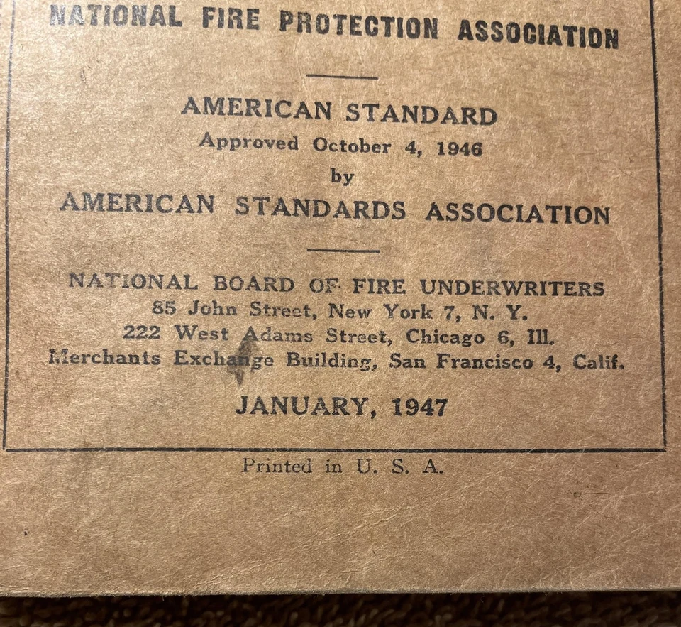 Vintage 1947 National Electrical Code NBFU Pamphlet No. 70 NFPA Softcover USA - Image 2 of 4