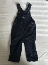 Oshkosh Baby Corduroy Blue Overalls Size 18 M