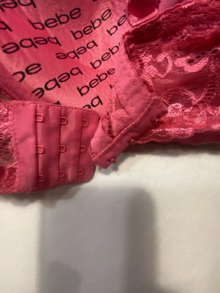 Sujetador rosa para mujer Bebe talla 36D Foto 3 de 4