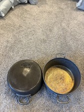 LOT OF 2 Vintage MAGNALITE GHC Professional Anodized Aluminum 5 Quart Stock Pots