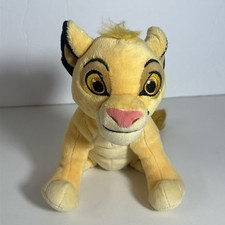 Disney Simba Lion King Cub Plush Yellow Soft Stuffed Animal Toy