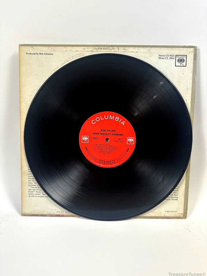 Bob Dylan - John Wesley Harding Vinyl LP KCS 9604 - Image 3 of 4