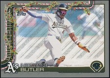 2025 Topps Holiday Lawrence Butler #H80 Silver Glitter Holiday Athletics